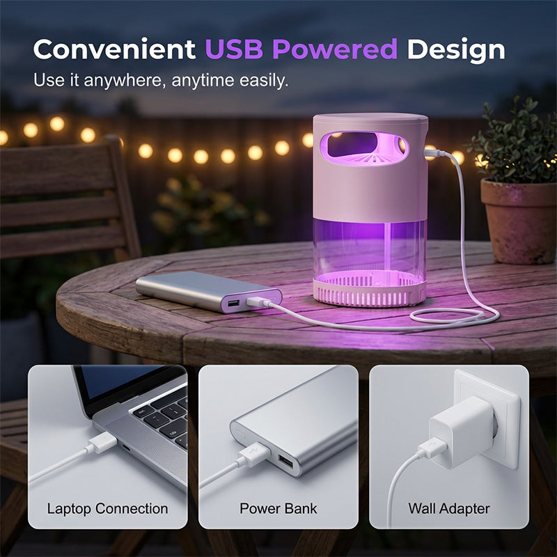 Gluschwein - 🥳HEISSER SALE 2026🥳💞50.000+ VERKAUFT!👵❤️ 50 % RABATT!💡USB-betriebene Mückenlampe🦟❌