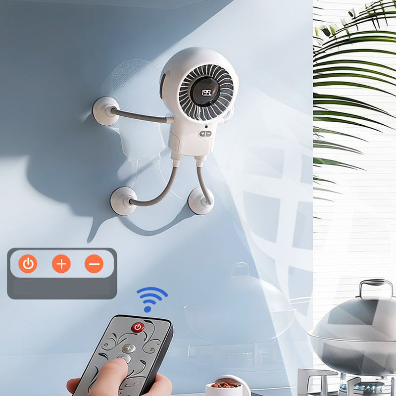 🤖 50% RABATT! 🔥 Multifunktionaler Roboter-Ventilator mit Saugnäpfen – Leise, flexibel & perfekt für Küche, Couchtisch oder Reisen – für stabile Kühlung überall 💨