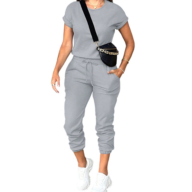 👕✨ Damen Trainingsanzug – Bequem, Taschen, Kordelzug, Lässig ✨