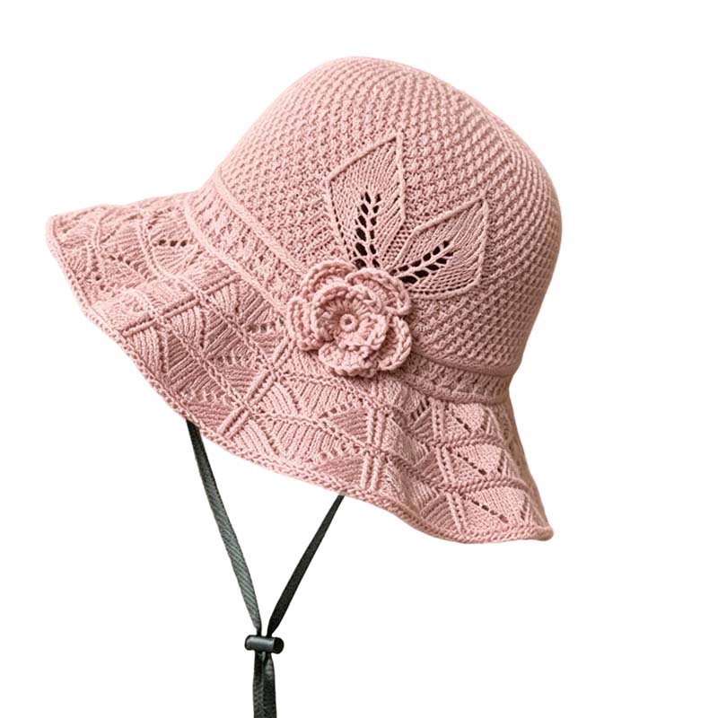 👒🌼 50% RABATT! Gehäkelter Damen-Bucket-Hat mit Blumenapplikation – Boho, sommerlich & handgefertigter Charme ✨