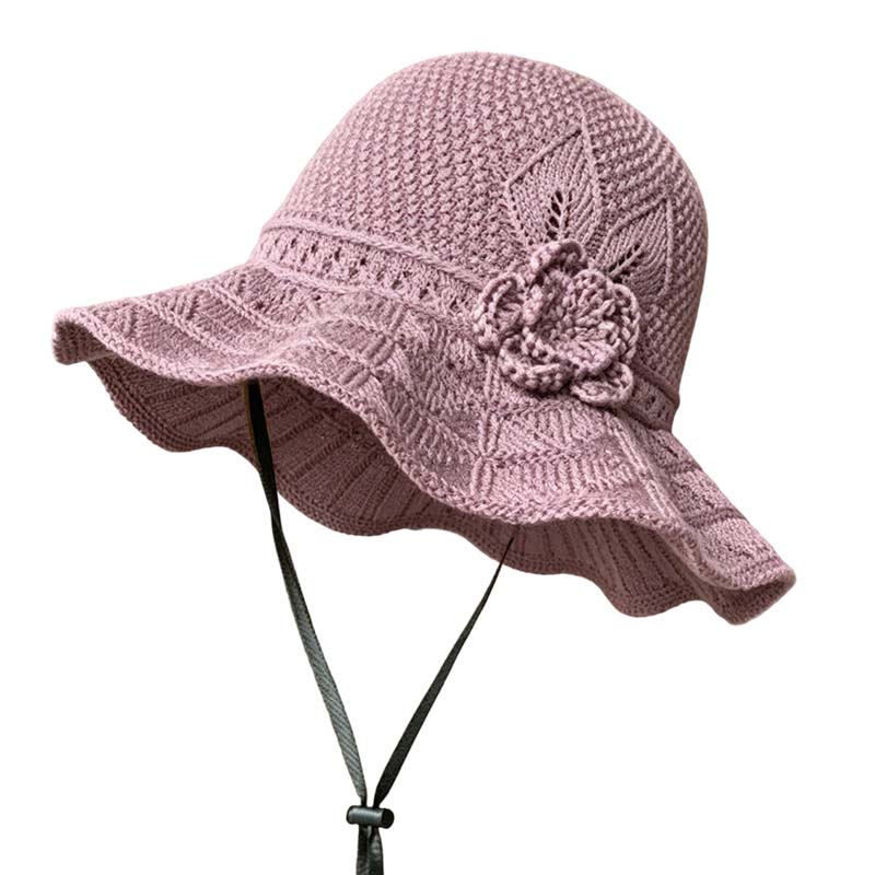 👒🌼 50% RABATT! Gehäkelter Damen-Bucket-Hat mit Blumenapplikation – Boho, sommerlich & handgefertigter Charme ✨