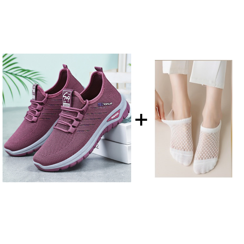 Atmungsaktive und bequeme Slip-on-Sneaker für Damen