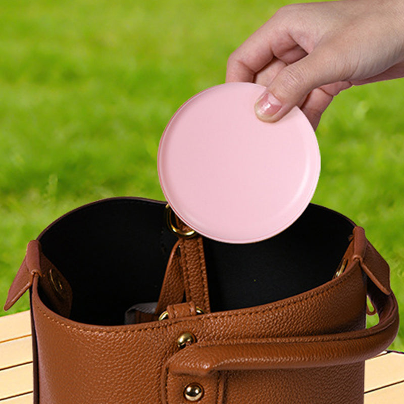 Collapsible Silicone Travel Cup with Lid & Lanyard