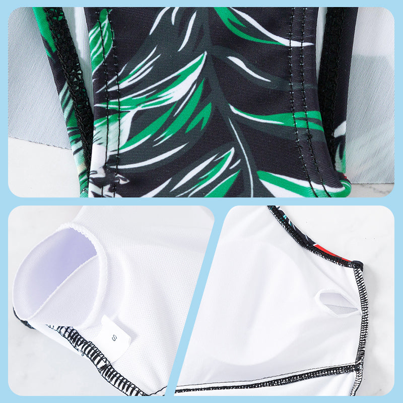 Women's Printed Slim Fit Strap Dress Swimsuit