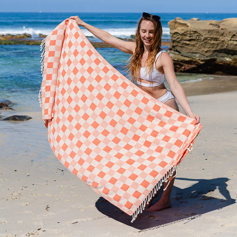 🌞Frühlingserwachen: 49% Rabatt!🏖 2-in-1 Strandtuch + Handtaschen-Set | 100 % Bio-Baumwolle, sandabweisendes Design
