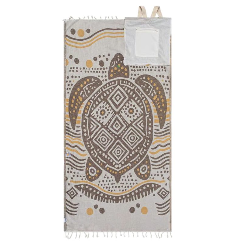 🌞Frühlingserwachen: 49% Rabatt!🏖 2-in-1 Strandtuch + Handtaschen-Set | 100 % Bio-Baumwolle, sandabweisendes Design