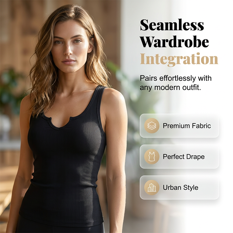 Damen-Tanktop aus figurbetontem Strick