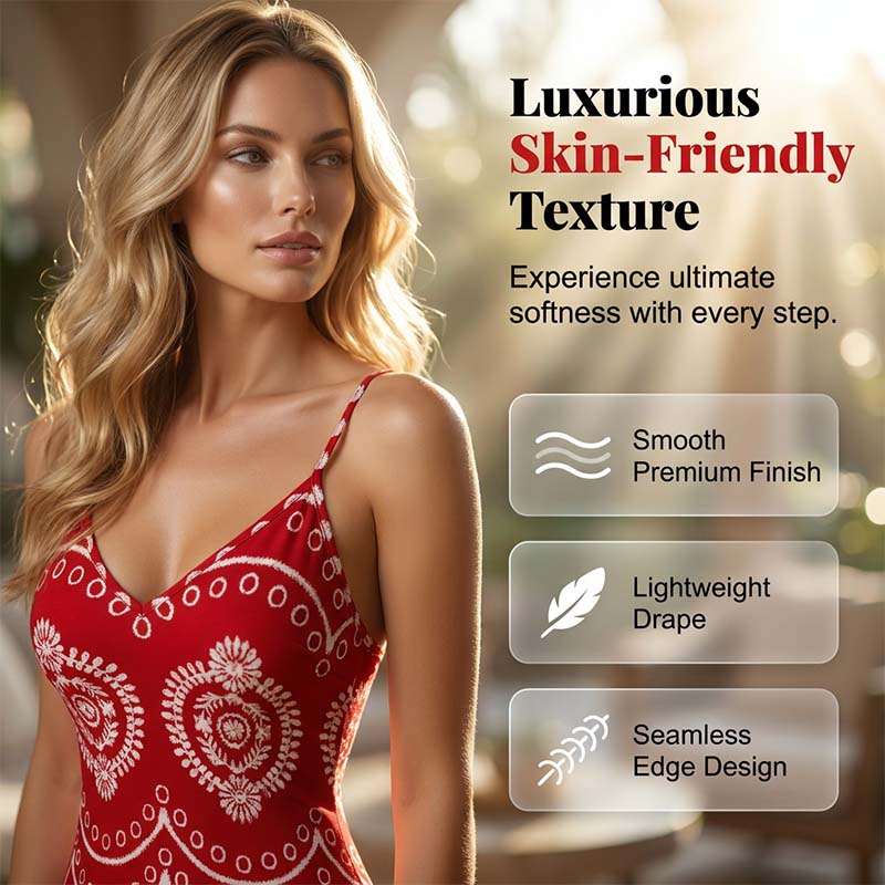 👗 50% RABATT! 🌸 Damen Boho Print Maxikleid – Mit verstellbaren Trägern, leicht & fließend – Perfekt für den Urlaub, Strand oder heiße Sommertage ☀️