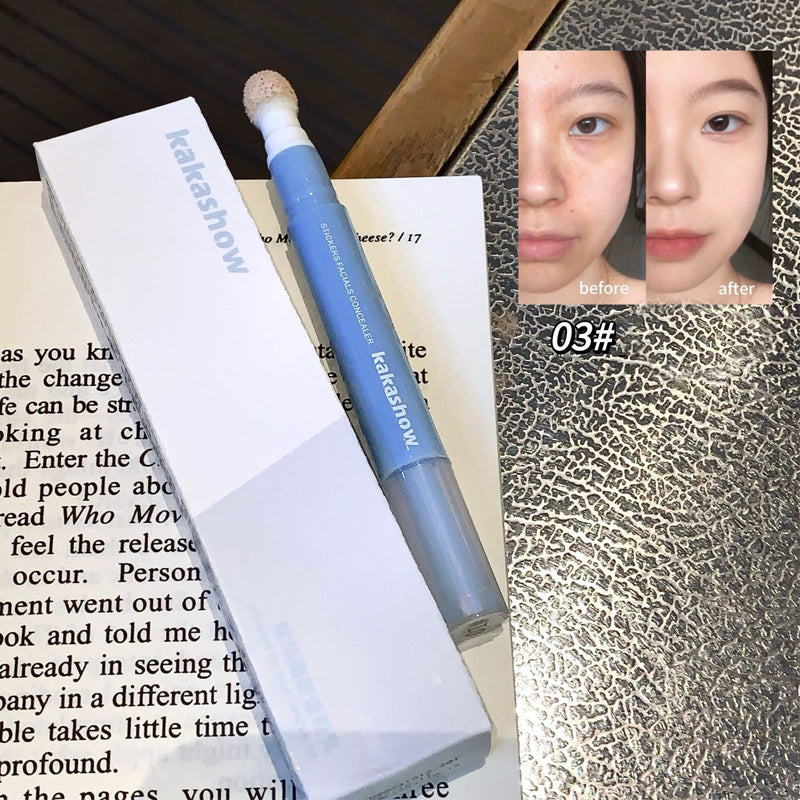 Feuchtigkeitsspendender Creme-Concealer-Stift mit Schwammapplikator