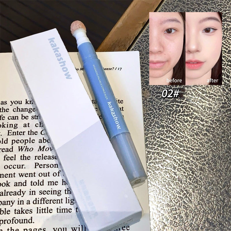 Feuchtigkeitsspendender Creme-Concealer-Stift mit Schwammapplikator