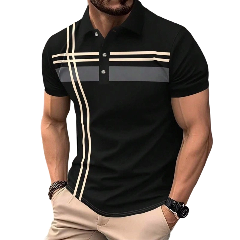 👕 ✨40% RABATT! ✨ Herren Kurzarm Hemd mit Streifen – Modern, Komfortabel & Vielseitig! ✨