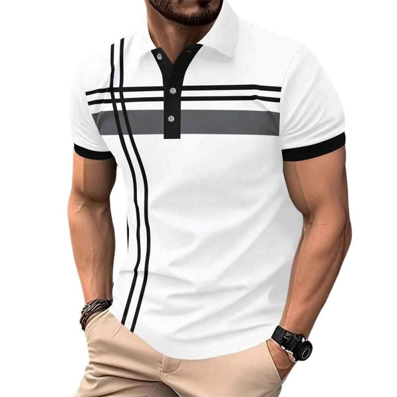 👕 ✨40% RABATT! ✨ Herren Kurzarm Hemd mit Streifen – Modern, Komfortabel & Vielseitig! ✨