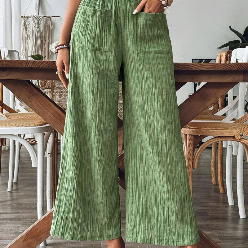 👖 50% RABATT! 🌸 Damen Casual Einfarbige Weite Hose – Leicht, luftig & perfekt für Alltag, Homeoffice oder heiße Sommertage – bequem und vielseitig kombinierbar ☀️