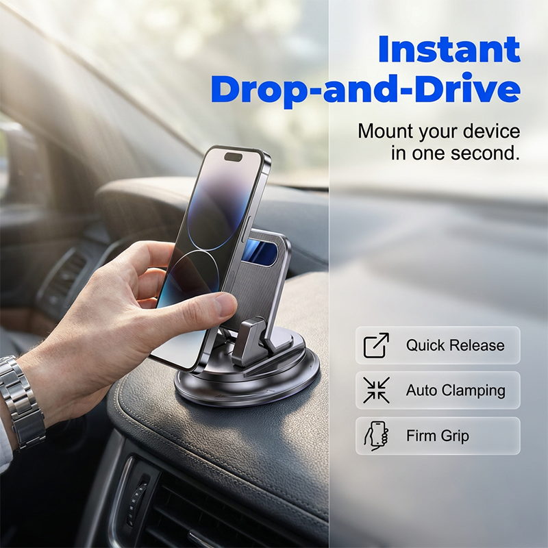 Gluschwein - 🚗 KAUFE 2, ERHALTE 1 GRATIS! 🔥 Drehbarer Auto-Handyhalter fürs Armaturenbrett – stabil, kompakt & vielseitig – Ideal für Navigation & freihändiges Telefonieren 📱