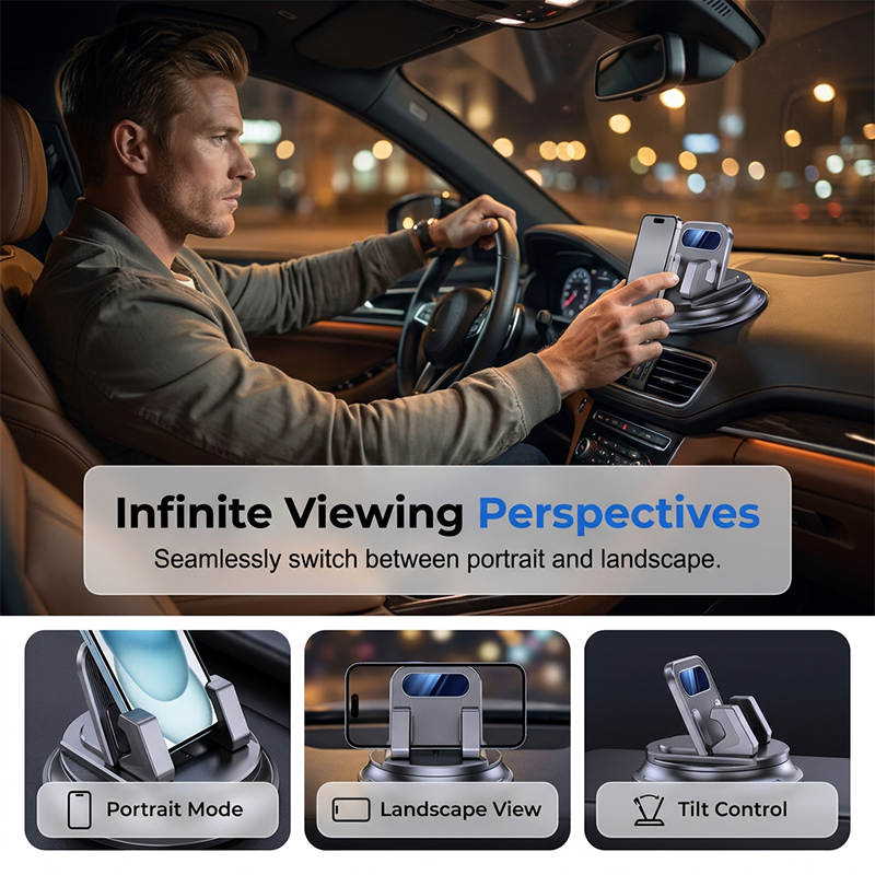 Gluschwein - 🚗 KAUFE 2, ERHALTE 1 GRATIS! 🔥 Drehbarer Auto-Handyhalter fürs Armaturenbrett – stabil, kompakt & vielseitig – Ideal für Navigation & freihändiges Telefonieren 📱