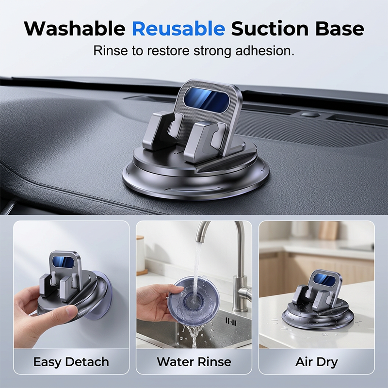 Gluschwein - 🚗 KAUFE 2, ERHALTE 1 GRATIS! 🔥 Drehbarer Auto-Handyhalter fürs Armaturenbrett – stabil, kompakt & vielseitig – Ideal für Navigation & freihändiges Telefonieren 📱