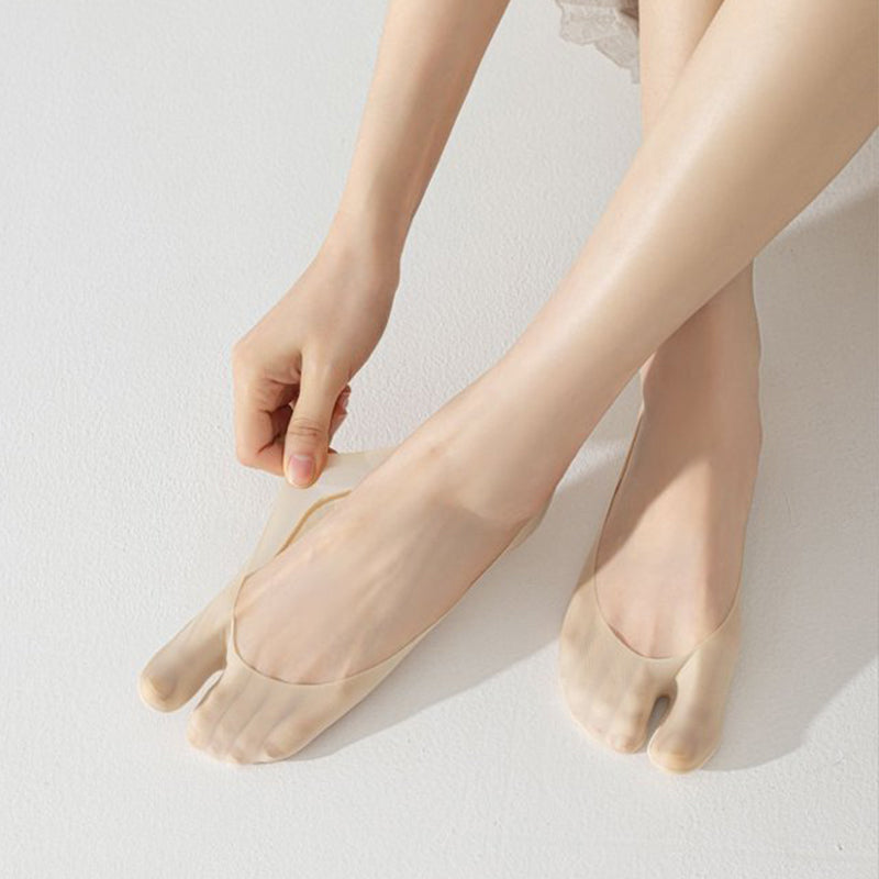 Atmungsaktive, unsichtbare Zehensocken für Damen