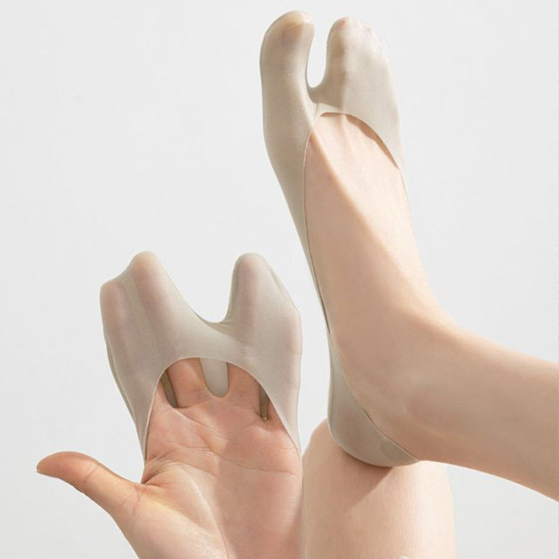 Atmungsaktive, unsichtbare Zehensocken für Damen