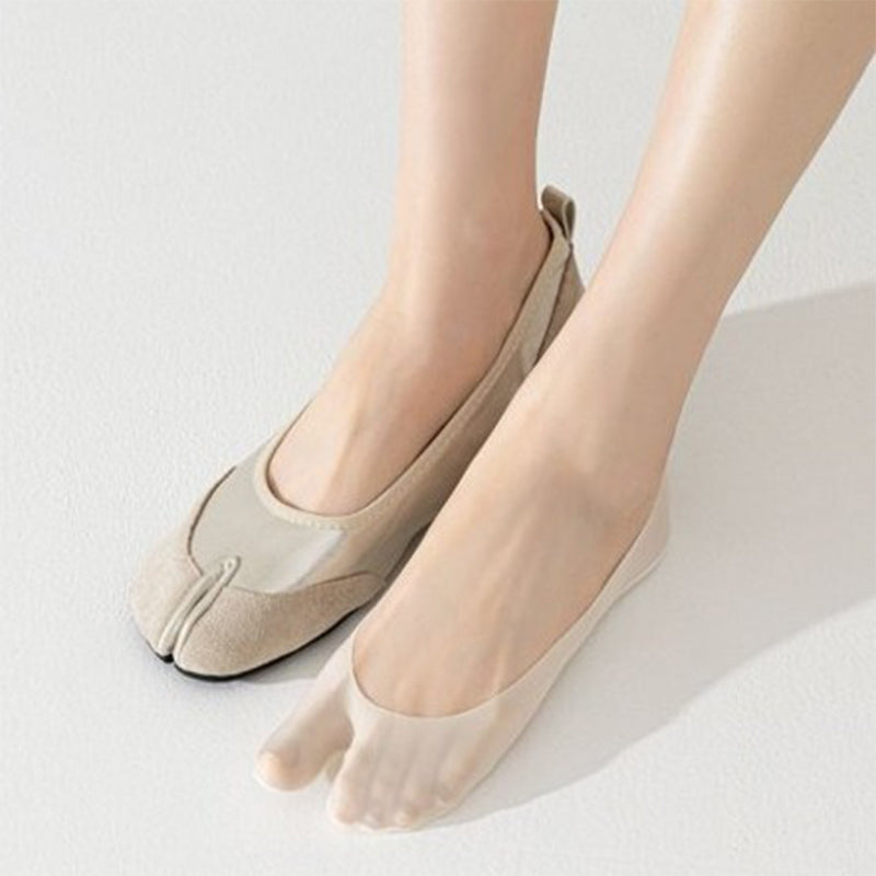Atmungsaktive, unsichtbare Zehensocken für Damen
