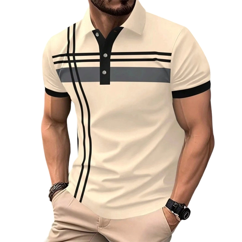 👕 ✨40% RABATT! ✨ Herren Kurzarm Hemd mit Streifen – Modern, Komfortabel & Vielseitig! ✨