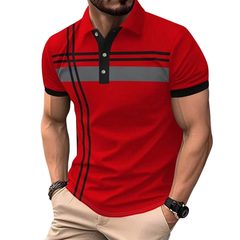 👕 ✨40% RABATT! ✨ Herren Kurzarm Hemd mit Streifen – Modern, Komfortabel & Vielseitig! ✨