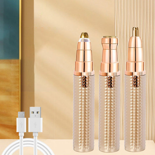 Gluschwein - 💆 LIMITIERTER 50% RABATT! 3-in-1 wiederaufladbarer Elektrischer Trimmer – Für Augenbrauen, Nasenhaare & Gesichtsbehaarung, USB-Ladung
