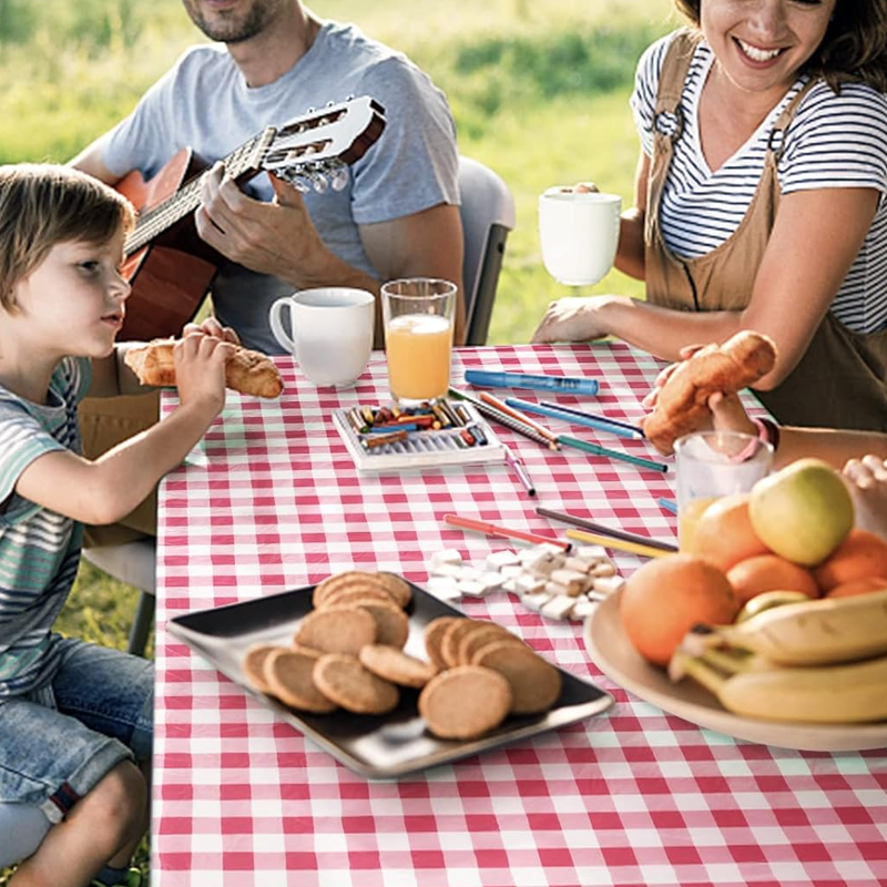Wasserdichte Picknicktischabdeckung (1,8 m) – 3 Stück/Set