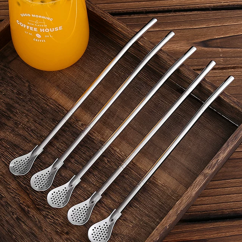 ZEITLICH BEGRENZT 50% RABATT! 2-in-1 Strohhalm-Löffel aus 304 Edelstahl – Trinkhalm & Rührlöffel in einem, abnehmbares Design & ökologisch wiederverwendbar