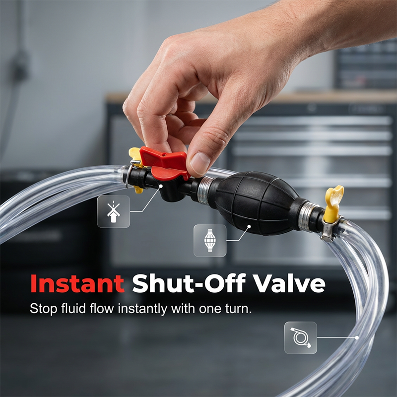 Gluschwein - Manual Siphon Pump with High-Flow Valve