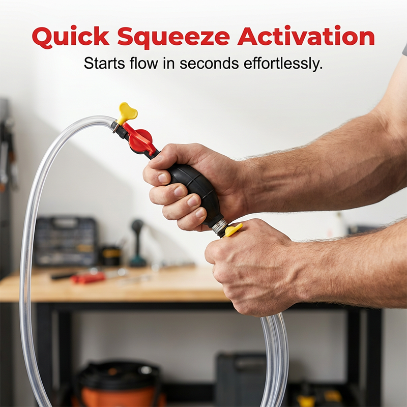 Gluschwein - Manual Siphon Pump with High-Flow Valve