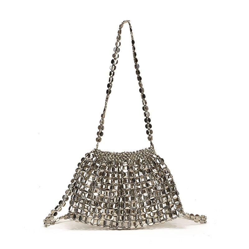 Women's Stylish Beaded Chain Handbag