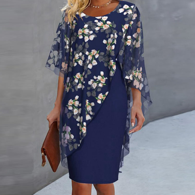 Gluschwein - 👗 50% RABATT! ✨ Set aus Blumen-Überwurf und Kleid – elegant & feminin – Perfekt für Hochzeitsgäste, Gartenpartys oder frühlingshafte Anlässe 🌸
