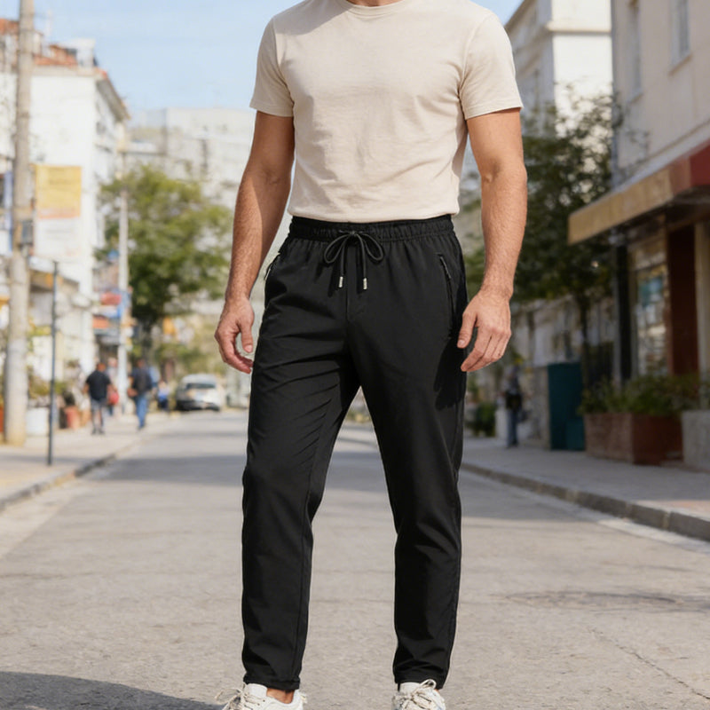 Gluschwein - Leichte Sporthose für Herren mit Reißverschlusstaschen