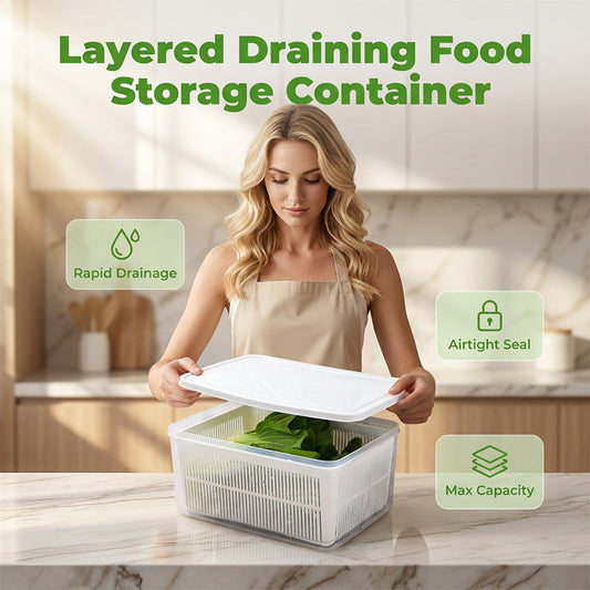 Gluschwein - Layered Draining Food Storage Container