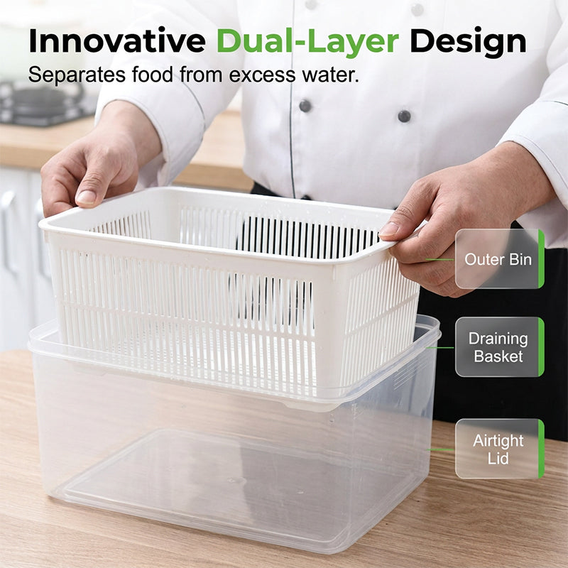 Gluschwein - Layered Draining Food Storage Container