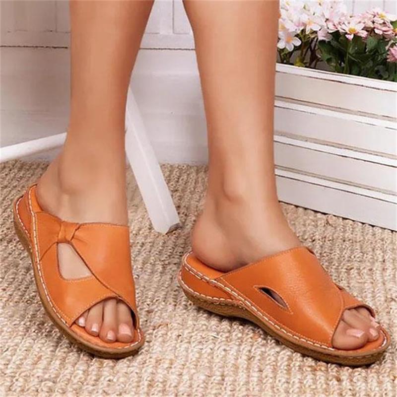 2023 Damen Casual Sommer Alltag Bequeme Slip-On-Sandalen – Kaufen Sie 2 versandkostenfrei