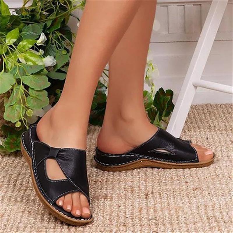 2023 Damen Casual Sommer Alltag Bequeme Slip-On-Sandalen – Kaufen Sie 2 versandkostenfrei