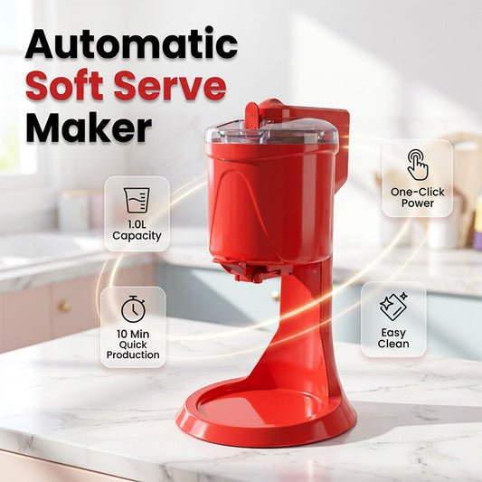 Gluschwein - 🍦 【Letzte Chance – bald zum Normalpreis!】🥳 Automatische Eismaschine – 15 Min. Gefrierzeit & 1,0 L Kapazität – Ein-Knopf-Ausgabe – perfekt für Softeis zu Hause 🍨✨🕹️