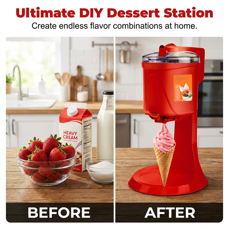 🍦 【Letzte Chance – bald zum Normalpreis!】🥳 Automatische Eismaschine – 15 Min. Gefrierzeit & 1,0 L Kapazität – Ein-Knopf-Ausgabe – perfekt für Softeis zu Hause 🍨✨🕹️