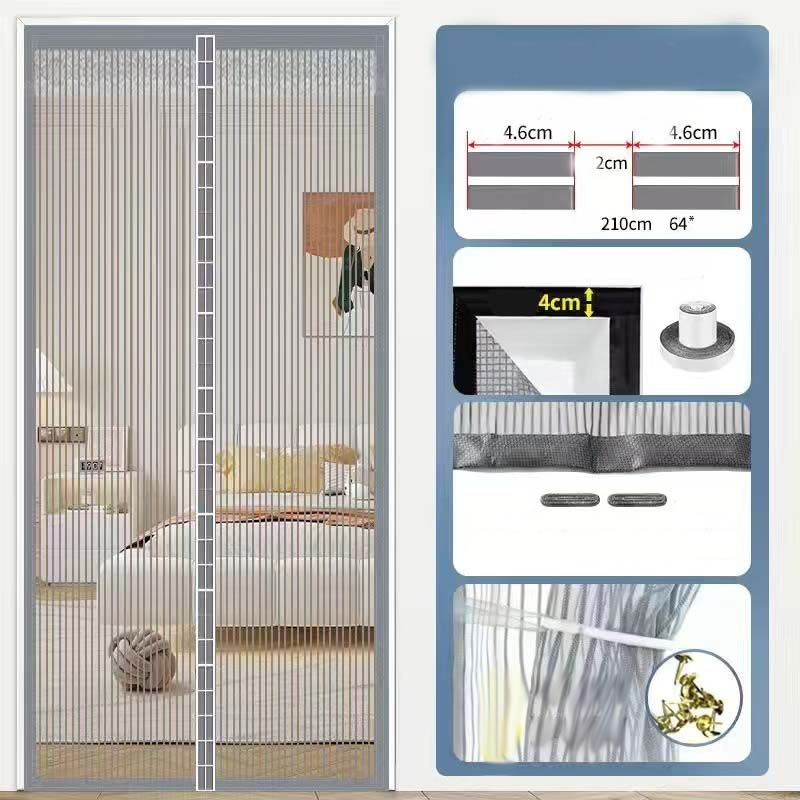 🚪 50% RABATT! 🦟 Magnetische Fliegengittertür – Kein Bohren, automatischer Schließmechanismus – Robustes Insektenschutzgitter für Tür & Terrasse 🌿✨