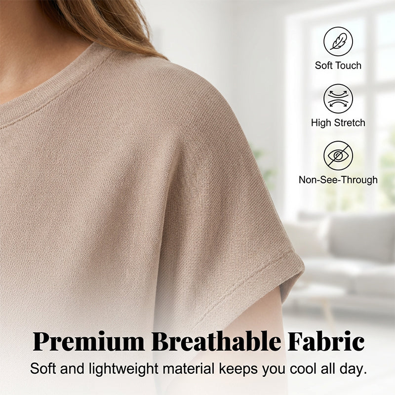 Gluschwein - 🌺Sommer-Aktion: 50 % Rabatt!💐 Lässiges Kurzarm-T-Shirt-Kleid für Damen