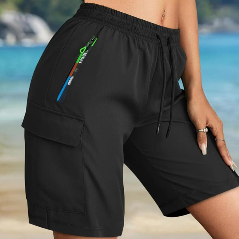 Women's Quick-Dry Cargo Shorts with Pockets