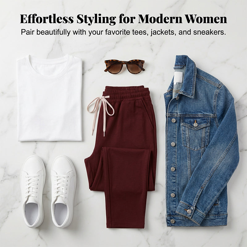 👖 LIMITED-TIME 50% RABATT! ✨ Frauen Jogginghosen – Konischer Schnitt, Kordelzug, Bequem ✨