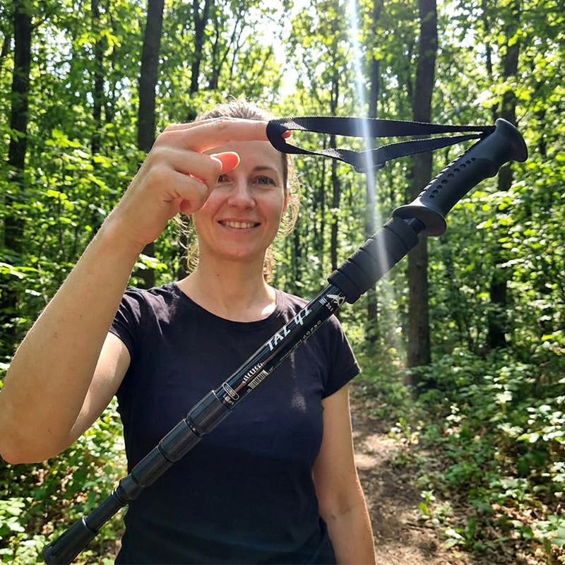 ⛰️ Verstellbarer Trekkingstock aus Aluminiumlegierung – Langlebig, stoßdämpfend, leicht 🌲