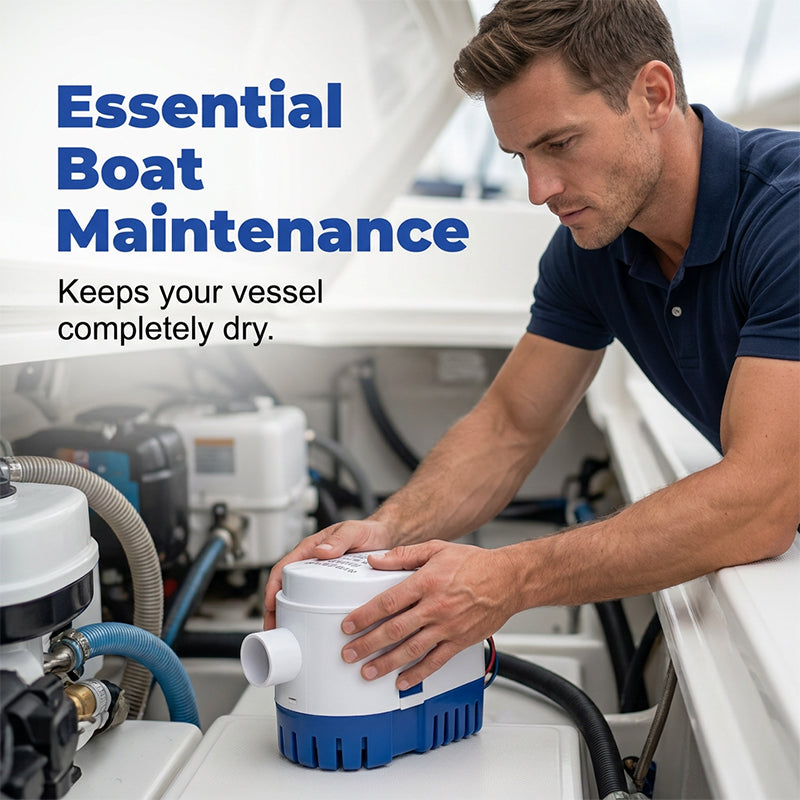 🚤 50% RABATT! 💧 Automatische Bilgenpumpe mit hoher Kapazität – Schwimmerschalter, 1100 GPH, 12V/24V, zündgeschützt – Perfekt für Boote, Keller oder Teiche – zuverlässige und sichere Wasserentfernung ⚓