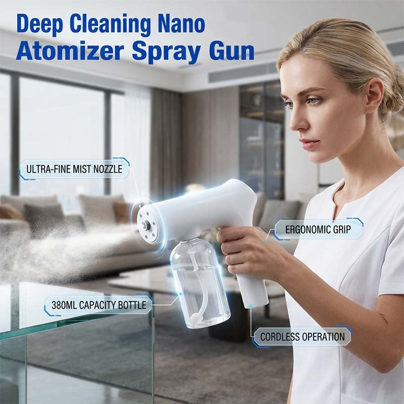 💨 50% RABATT!🔥 Kabellose Nano-Zerstäuber-Sprühpistole, feiner Nebel für Desinfektion, Pflanzenpflege und Kosmetik🦠