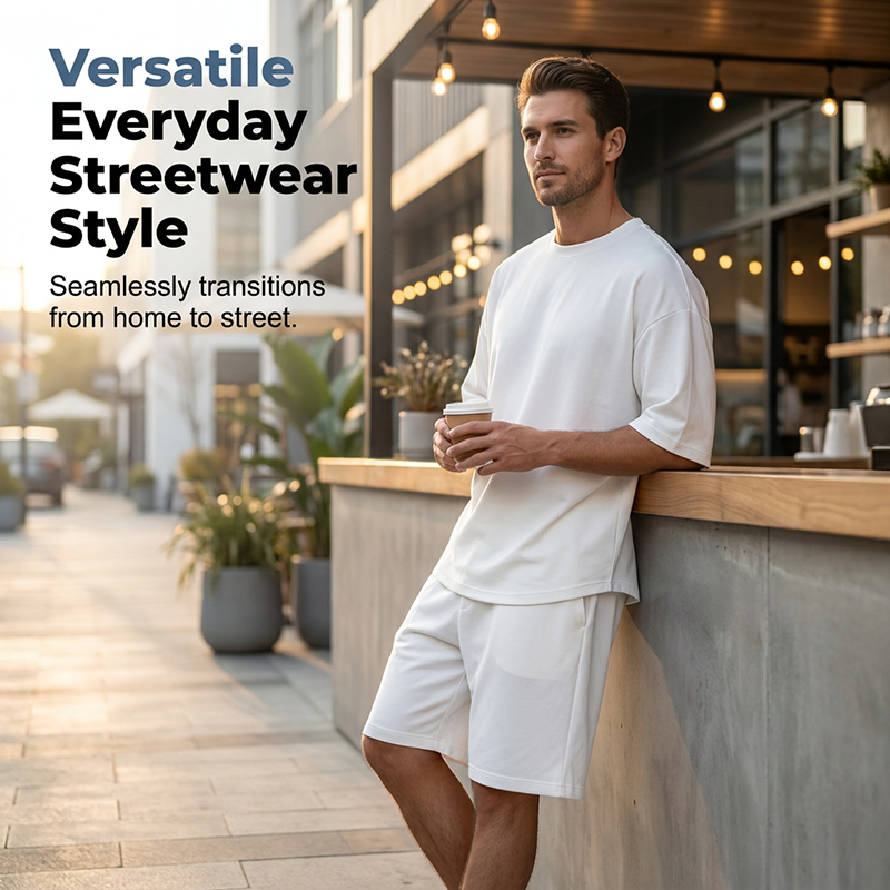 🔥 NUR JETZT: -50% 💥 Herren 2-teiliges Oversize Set 👕 2026 Neuheit – bequem, cool & perfekt für den Sommer 😎