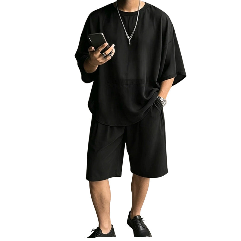 🔥 NUR JETZT: -50% 💥 Herren 2-teiliges Oversize Set 👕 2026 Neuheit – bequem, cool & perfekt für den Sommer 😎