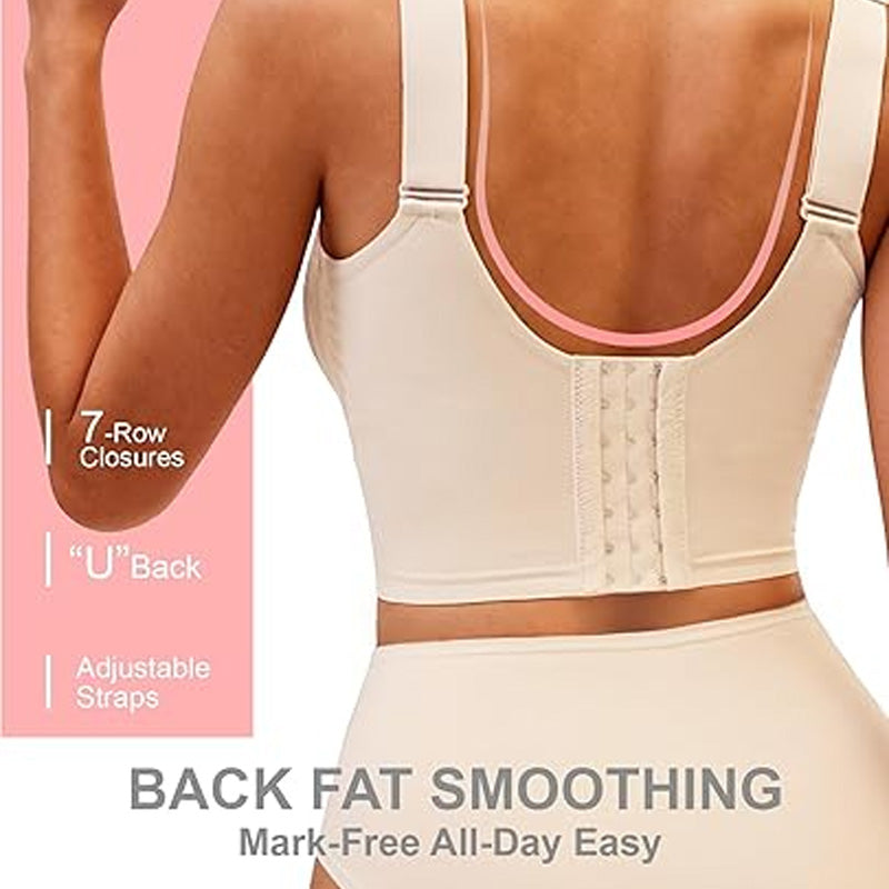 👙 BEFRISTET 50% RABATT! ✨ Nahtloser Push-up-BH – W-Stütze, 3cm Träger, 7-Reihen 👌