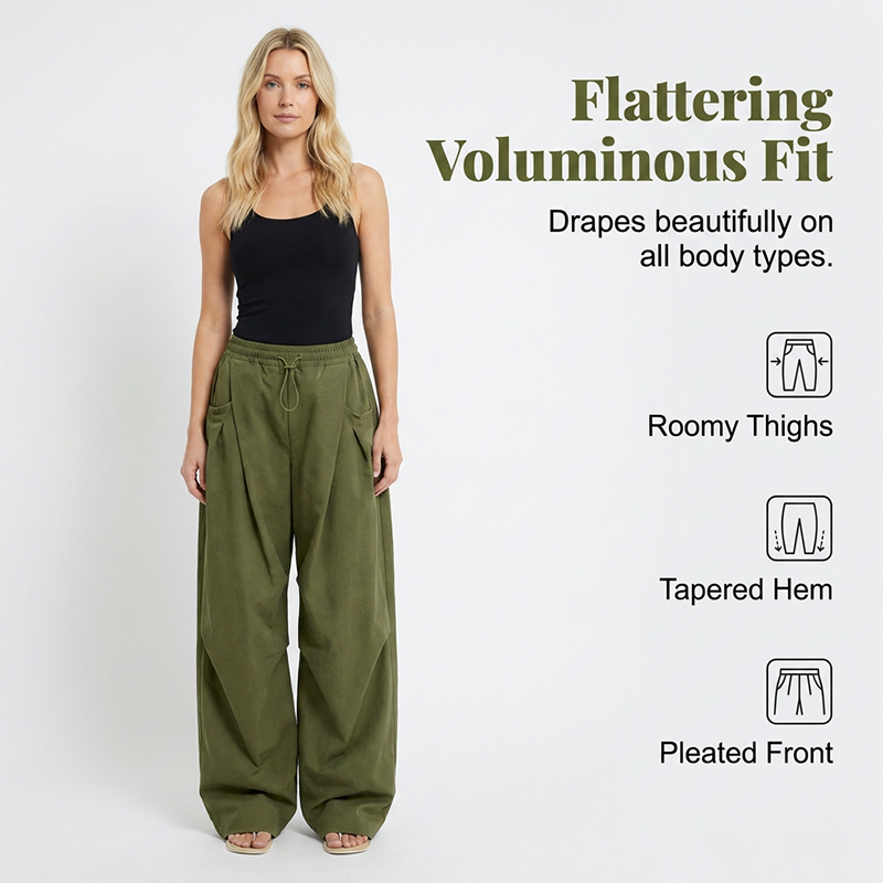 Gluschwein - 🌸 Weite, plissierte Laternenhose – Jetzt 50% RABATT! ✨🛍️